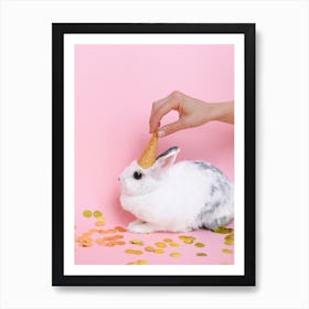 Ice Cream Bunny Art Print