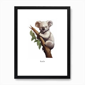Koala Kids Animal Poster Art Print