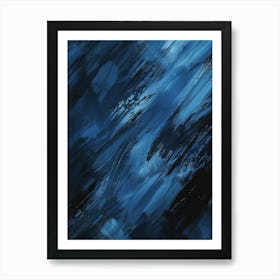 Abstract Blue Painting 15 Art Print