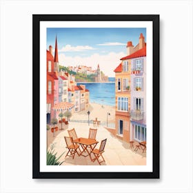 Santander Spain 8 Illustration Art Print