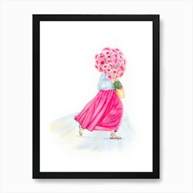 Silky Peonies Saint Honoré Art Print