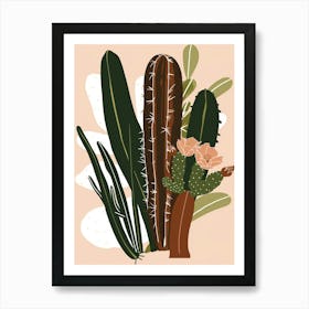 Cactus Plants 1 Art Print