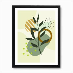 Abstract Of A Leaf Art Print