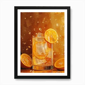 Orange Juice In A Glass 7 Art Print