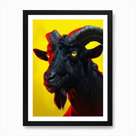Goat With Horns Art Print
