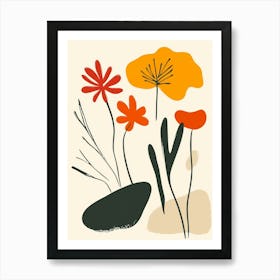 Flowers In The Garden 17 Art Print