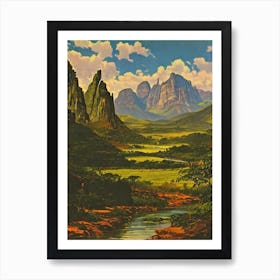 Canaima National Park 2 Venezuela Vintage Poster Art Print