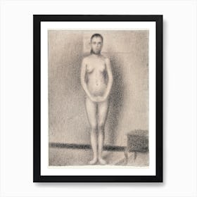 Study For Poseuses, Georges Seurat Art Print
