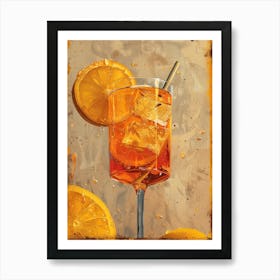 Aperol Spritz Orange 103 Art Print