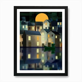 Moonlight Bay Art Print