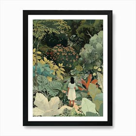 In The Garden Bodnant Gardens 2 Art Print