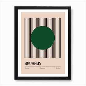 Bauhaus Design Green Art Print