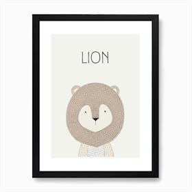 Lion illustration Art Print