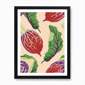 Abstract Cabbage Pattern 1 Art Print