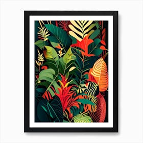 Jungle Patterns 3 Botanical Art Print