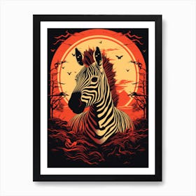 Zebra 5 Art Print