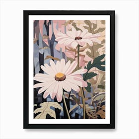 Flower Illustration Oxeye Daisy 2 Art Print