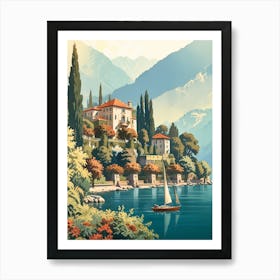 Lake Como Art Print