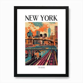 The Vessel New York Colourful Silkscreen Illustration 2 Poster Art Print