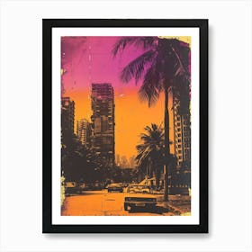 Mumbai Retro Polaroid Inspired 2 Art Print