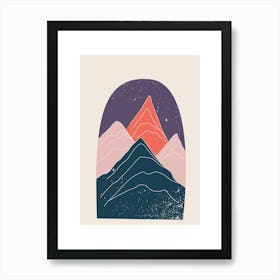 Mountains In The Sky Wall prints Art Print