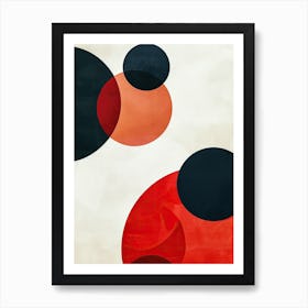 Abstract Circles, Minimalism Art Print