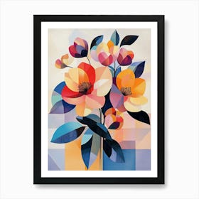 Abstract Flowers 6 Art Print