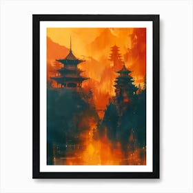Chinese Pagoda 4 Art Print