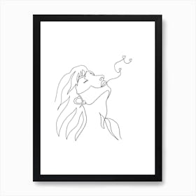 Neck Line Art Print