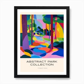 Abstract Park Collection Poster Forest Park St Louis 1 Art Print