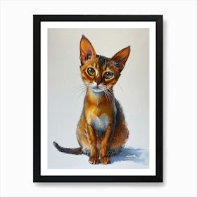 Abyssinian Cat Painting 4 Art Print