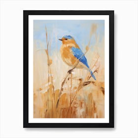 Bird Painting Bluebird 4 Art Print