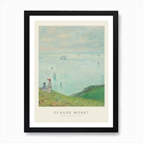 Cliffs at Pourville (Special Edition) - Claude Monet Art Print