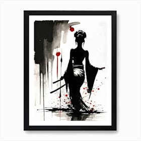 Traditional Geisha Art Art Print