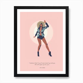 Tina Turner Quote Art Print