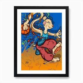 Handball Art Print