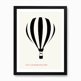 Hot Air Balloon Kids Bedroom Art Print