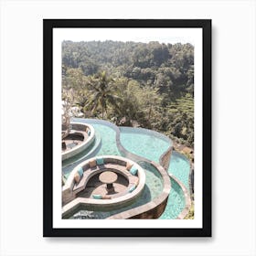 Tropical Jungle Pool Art Print