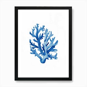 Blue Coral Beach House Art Print