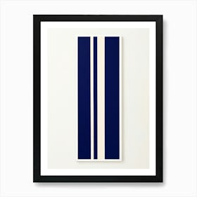 Blue And White Stripes Canvas Print Art Print