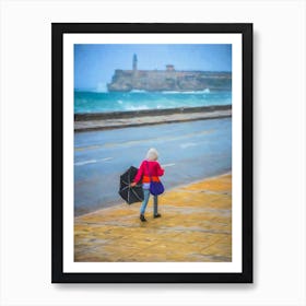 Windswept Walk Havana Art Print