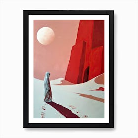 Arabian Woman In The Desert 1 Art Print