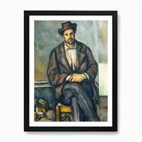 Seated Peasant, Paul Cézanne Art Print