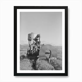 Salinas, California, Intercontinental Rubber Producers, Gathering Guayule Seed By Means Of A Vacuum By Russell Art Print