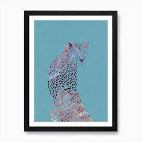 Rainbow Cheetah Art Print