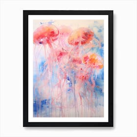 Jellyfish Abstract Expressionism 4 Art Print