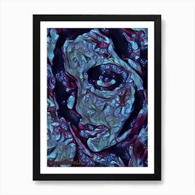 Psychedelic Face 1 Art Print