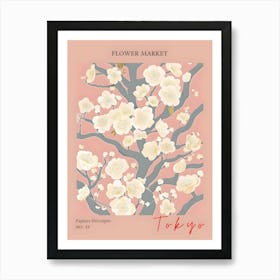 Flower Market Tokyo Art Print