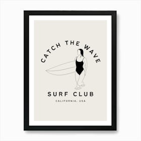 Catch The Wave | Surf Club Coastal Tropical Beachy 5 Affiche