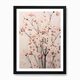 Flower Illustration Gypsophila Babys Breath 5 Art Print